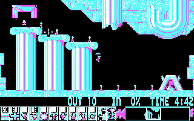 Lemmings CGA version