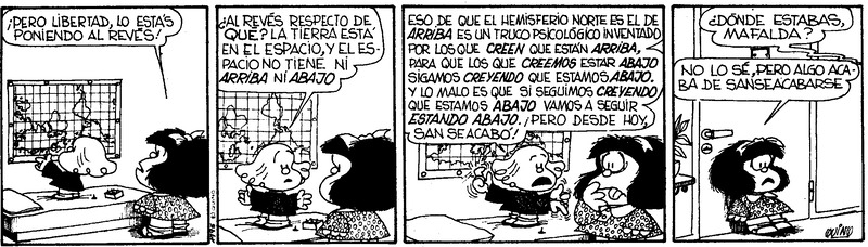 Mafalda Libertad Upside Down Map