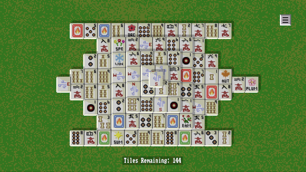 Leon's Mahjong original game board