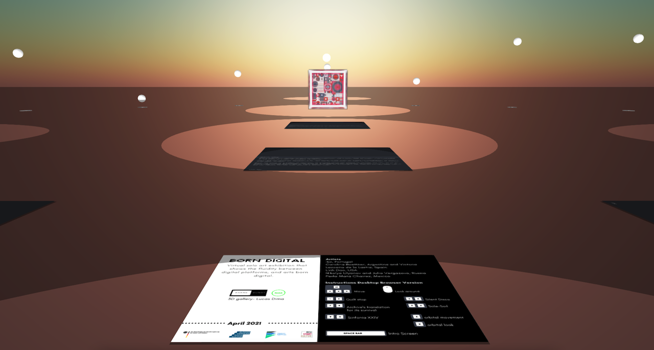 Born Digital 3D Gallery interface