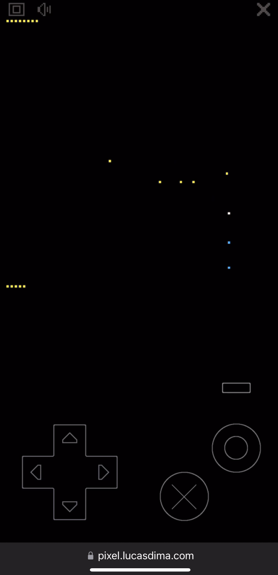 Pixel experimental game mobile screenshot