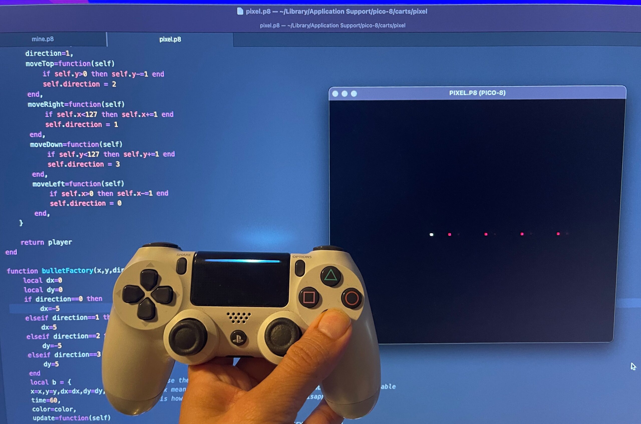 Pixel experimental videogame