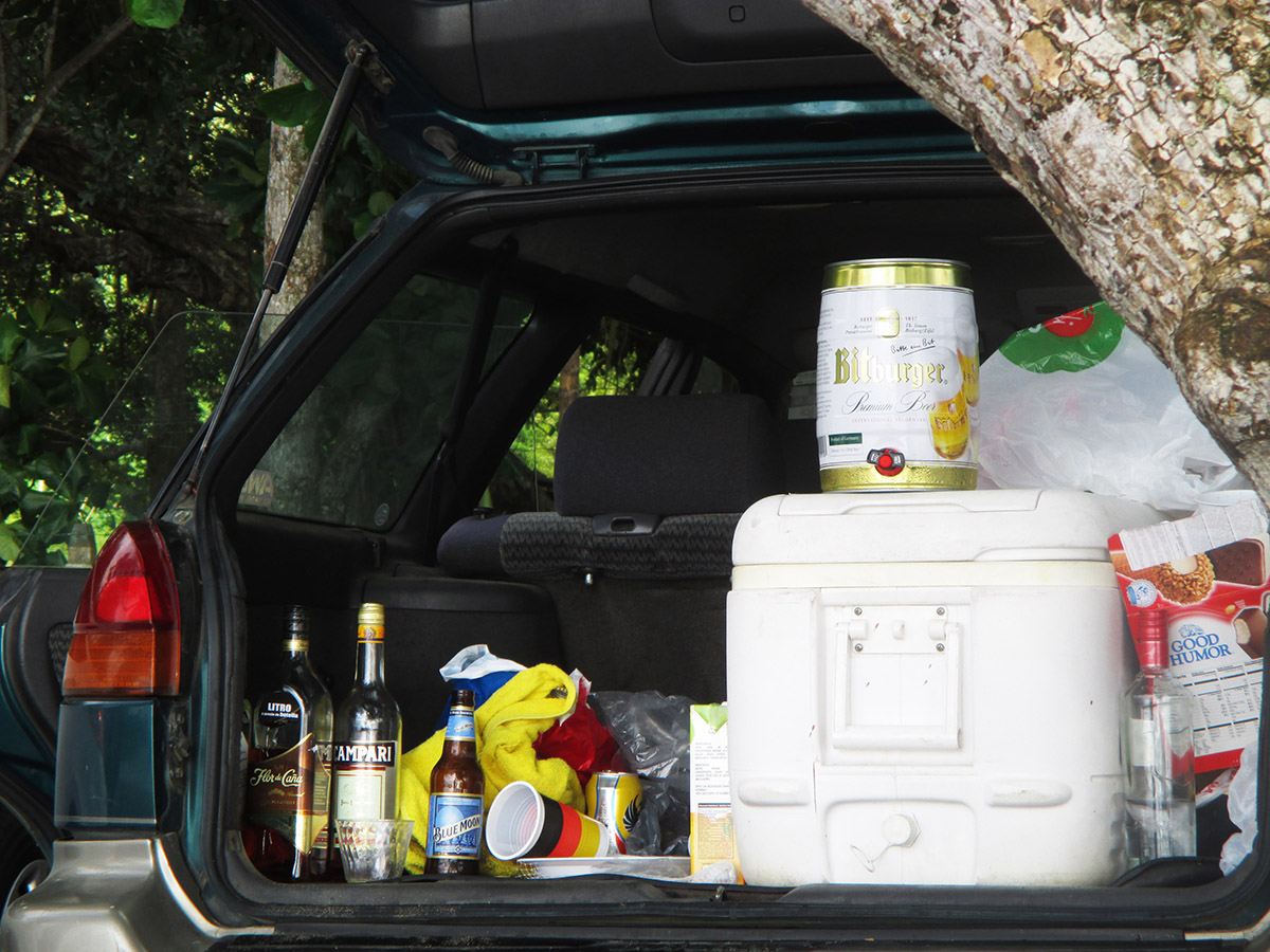 Subaru Legacy Outback configured as bar