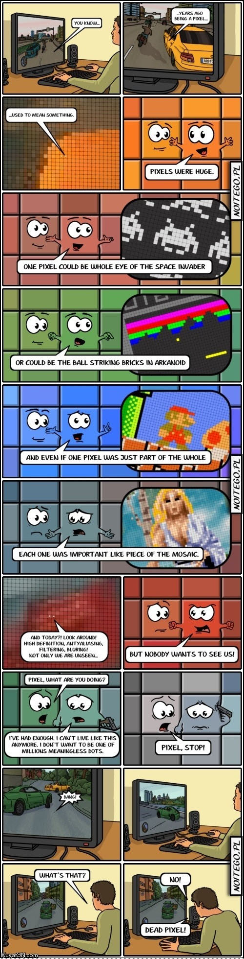 Dead pixel joke