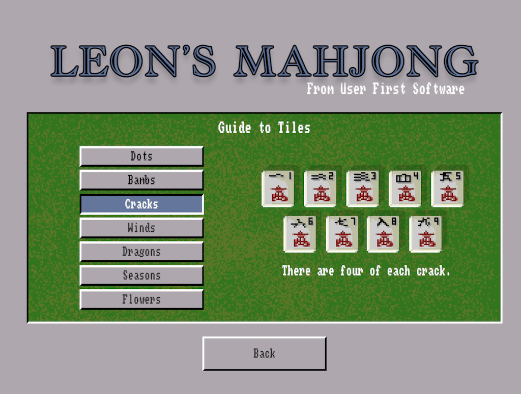 Guía de tiles en Leon’s Mahjong