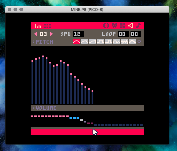 Pico-8 Editor de sonidos
